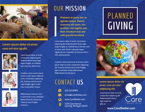 FREE Charity Brochure Template .